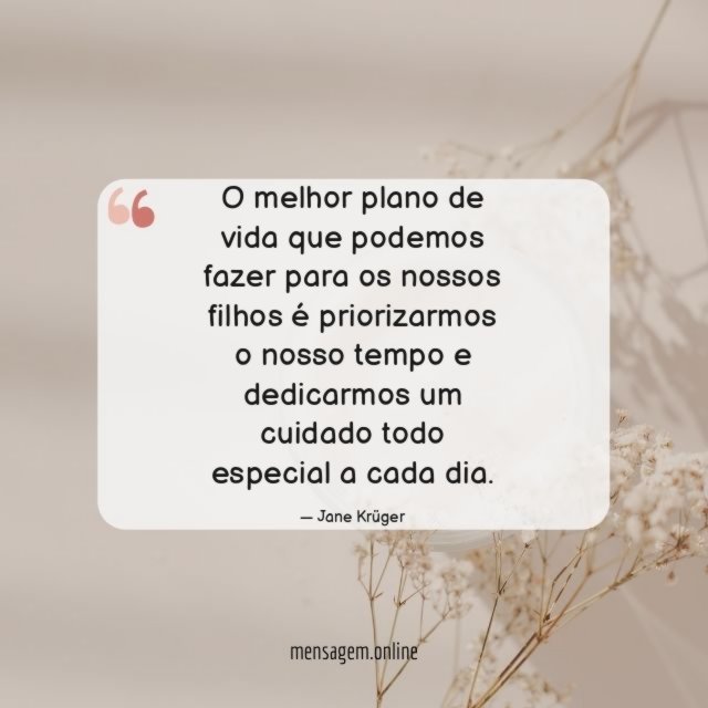 O melhor plano de vida que podemos fazer