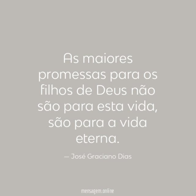 As maiores promessas para os filhos de Deus