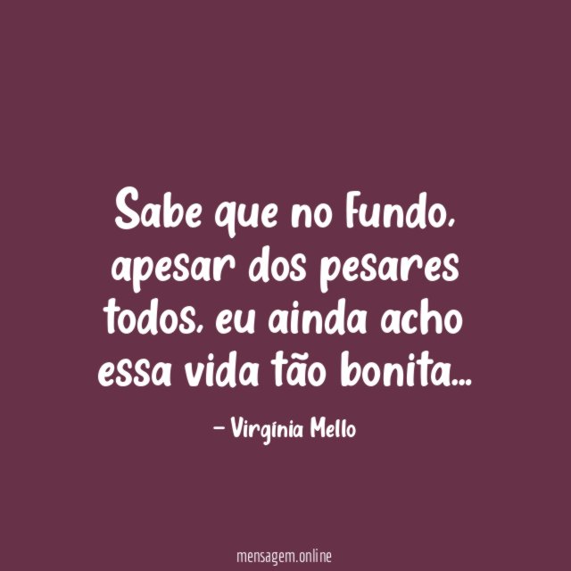 Sabe que no fundo