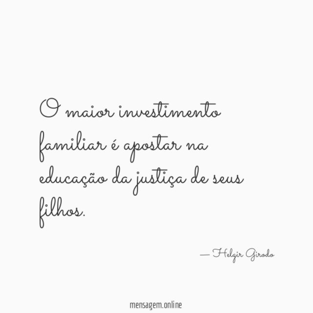 O maior investimento familiar é apostar na educação