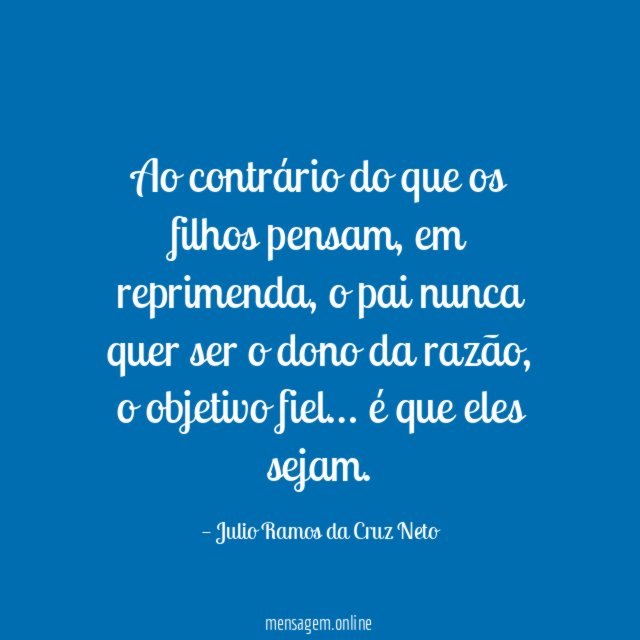Ao contrário do que os filhos pensam