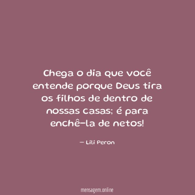 Chega o dia que você entende porque Deus
