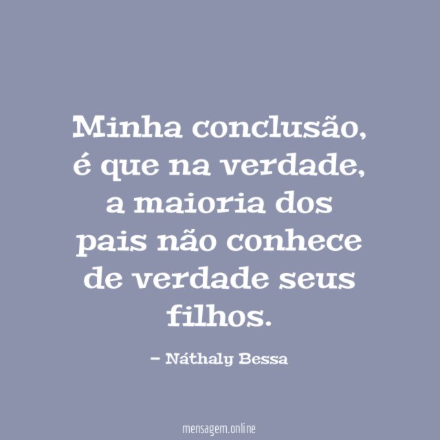 Minha conclusão