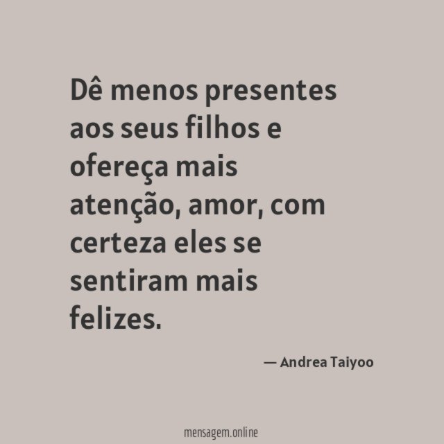 Dê menos presentes aos seus filhos e ofereça mais atenção