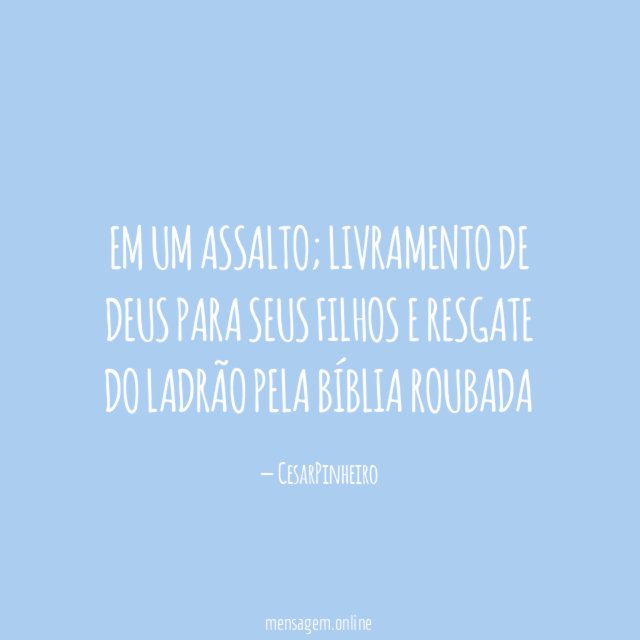 Em um assalto
