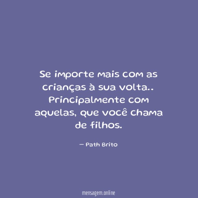 Se importe mais com as crianças à sua volta