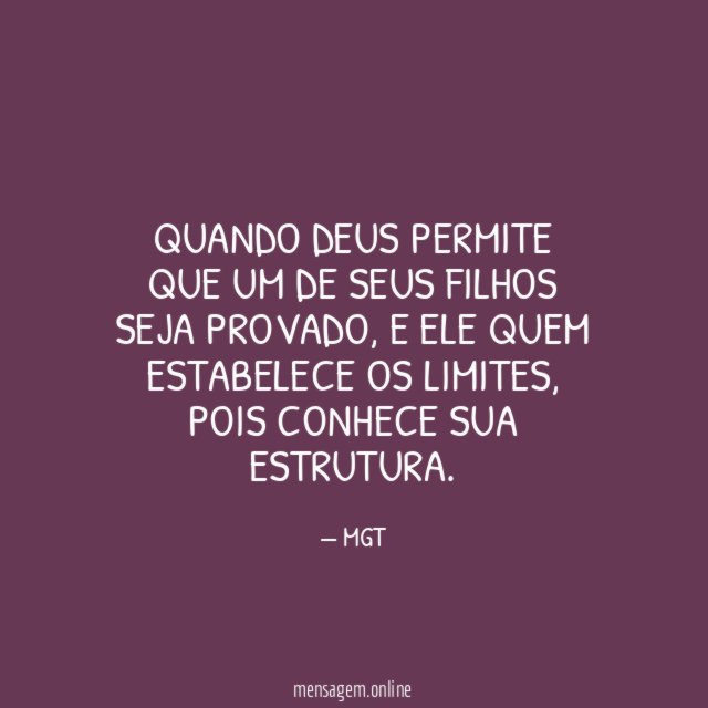 Quando Deus permite que um de seus filhos seja provado