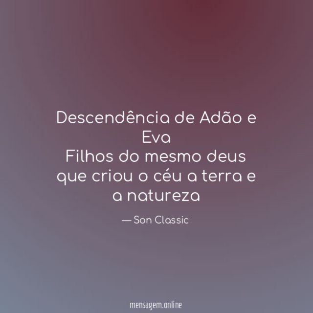 Descendência de Adão e Eva Filhos do mesmo deus