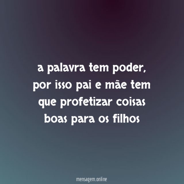 a palavra tem poder