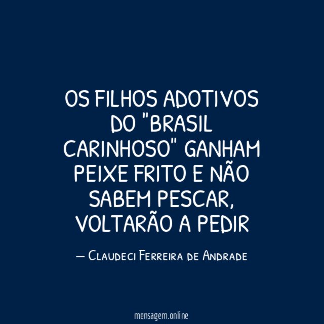 OS FILHOS ADOTIVOS DO "BRASIL CARINHOSO" GANHAM PEIXE