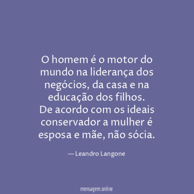 O homem é o motor do mundo na liderança dos negócios