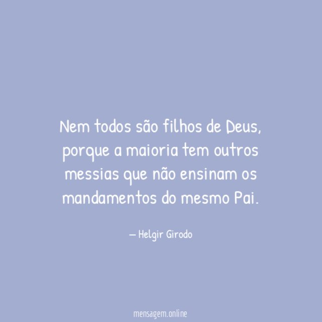 Nem todos são filhos de Deus