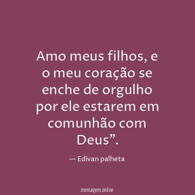 Amo meus filhos
