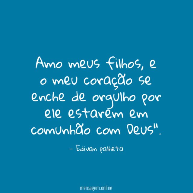 Amo meus filhos