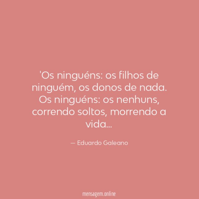 Os ninguéns