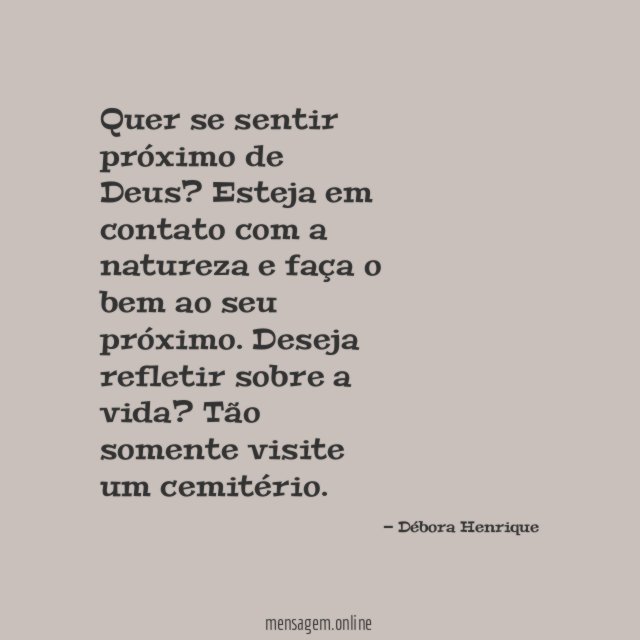 Quer se sentir próximo de Deus