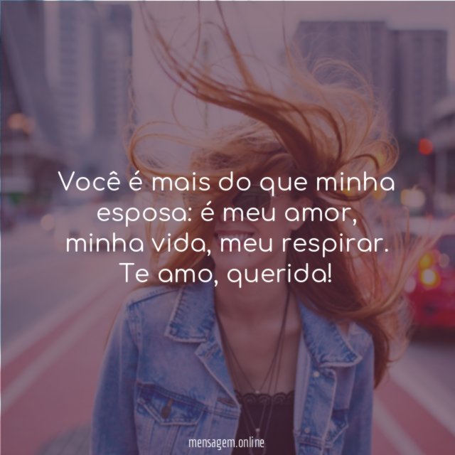 Minha esposa, meu respirar