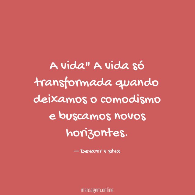 "A vida"