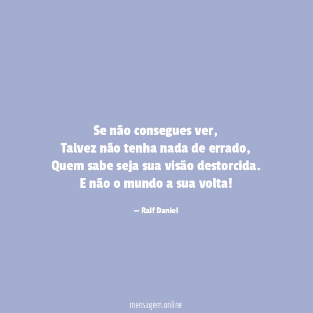 Se não consegues ver