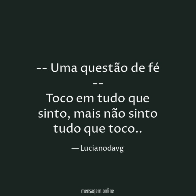 -- Uma questão de fé --