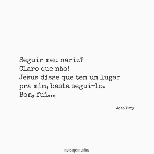 Seguir meu nariz