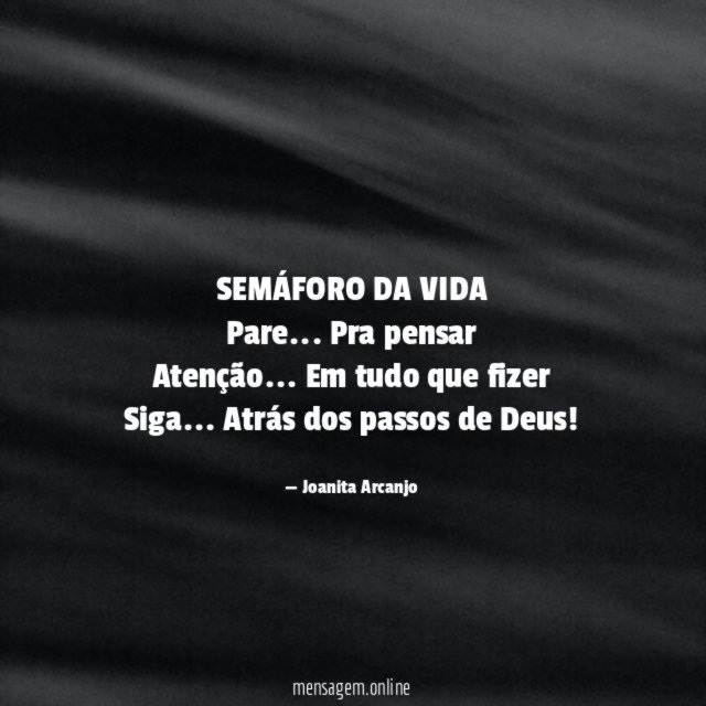 SEMÁFORO DA VIDA Pare