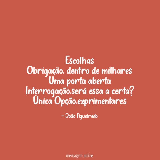 Escolhas