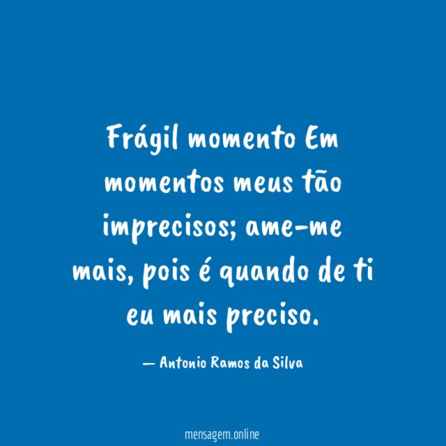 Frágil momento