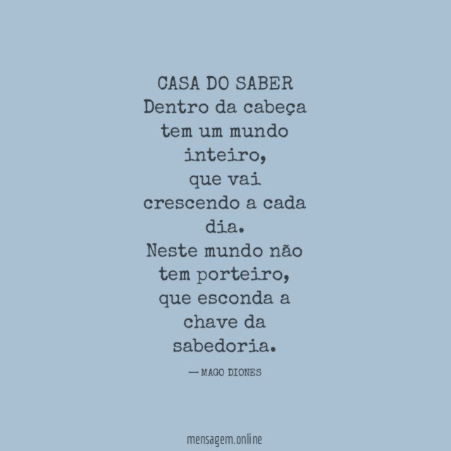 CASA DO SABER