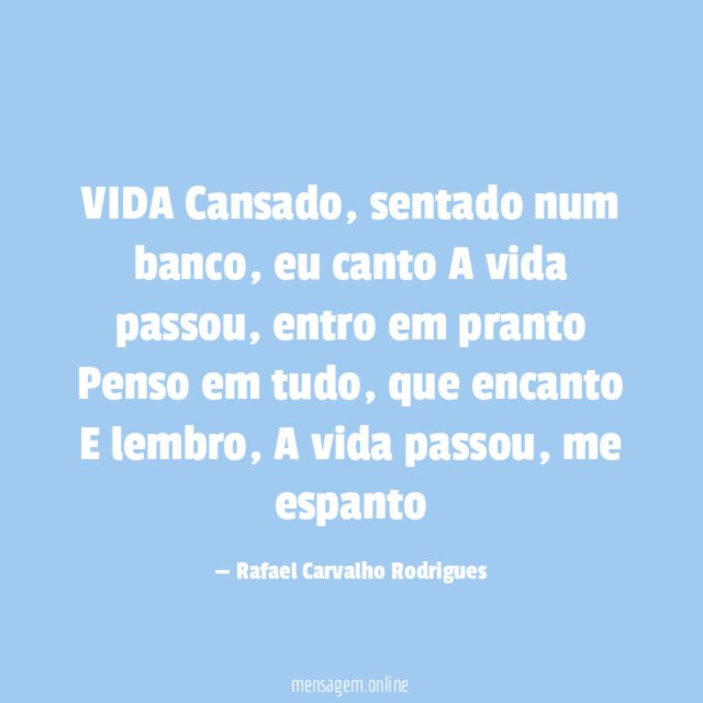 VIDA Cansado