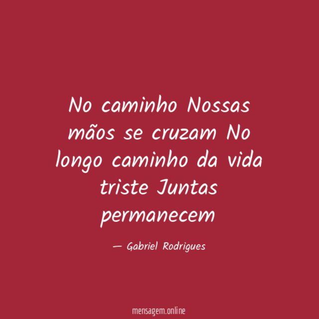No caminho