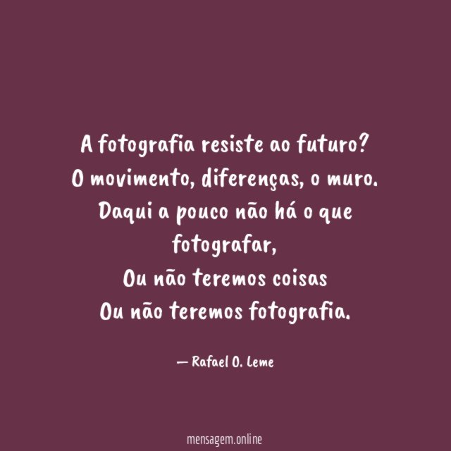 A fotografia resiste ao futuro