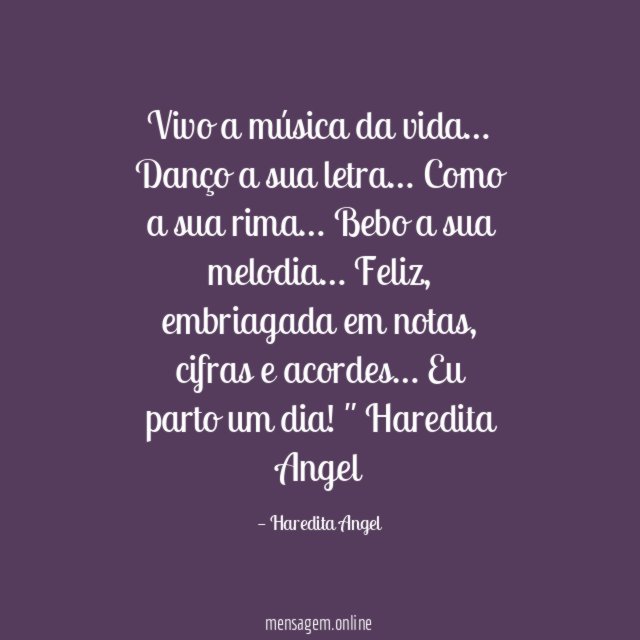 Vivo a música da vida