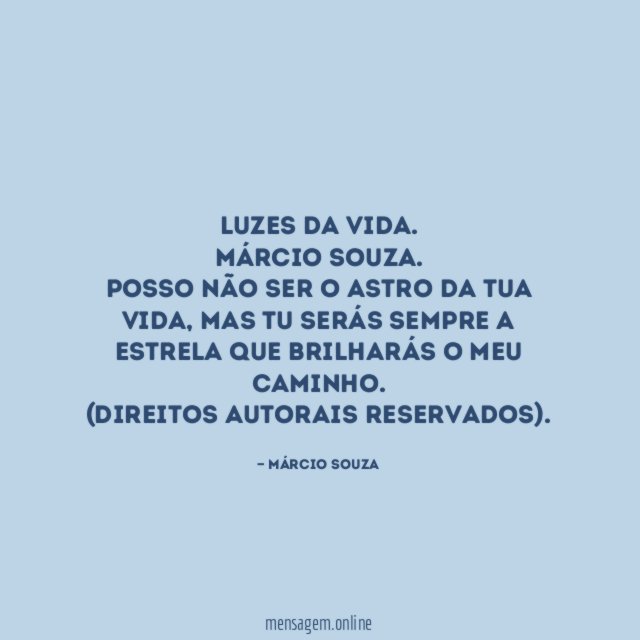 LUZES DA VIDA