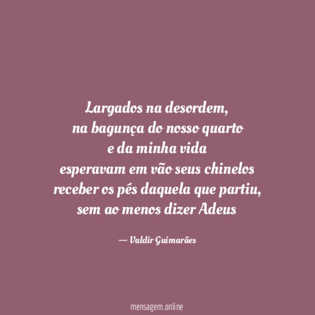 Largados na desordem