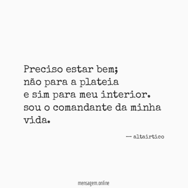 Preciso estar bem