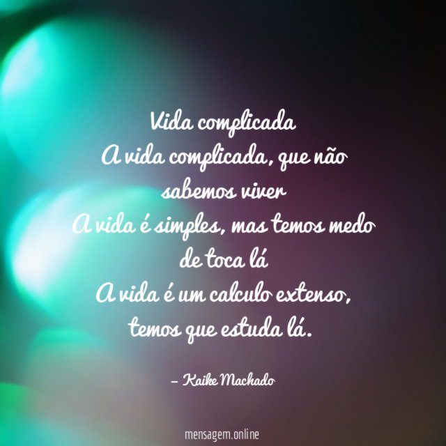 Vida complicada A vida complicada