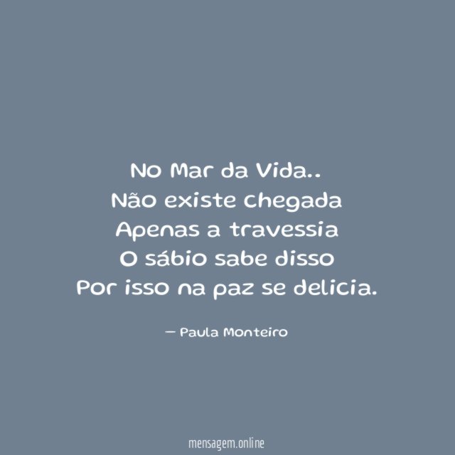 No Mar da Vida