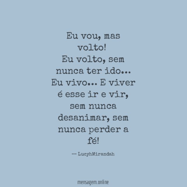 Eu vou