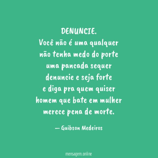 DENUNCIE.