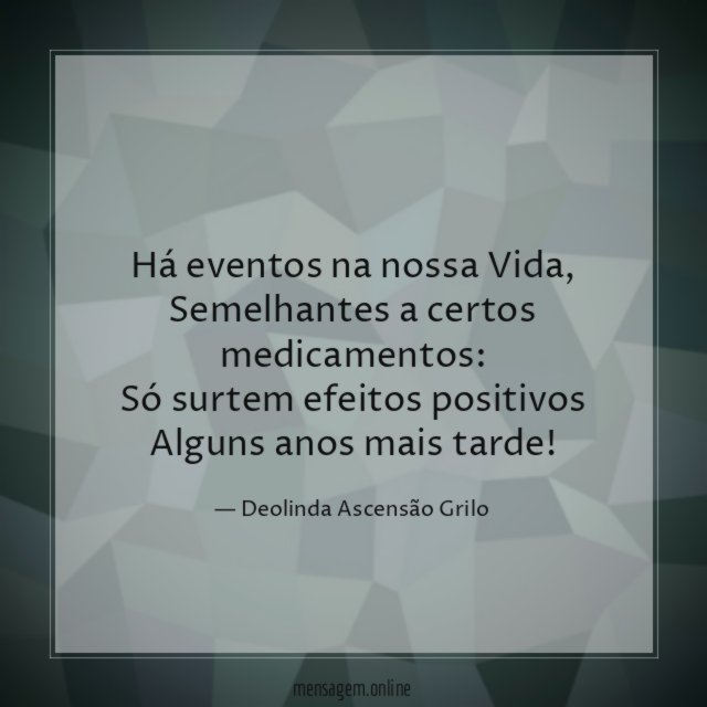 Há eventos na nossa Vida