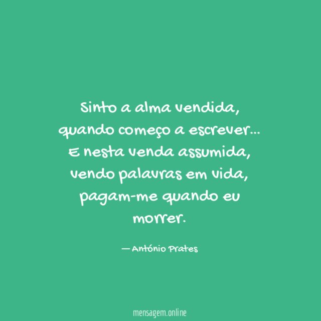 Sinto a alma vendida