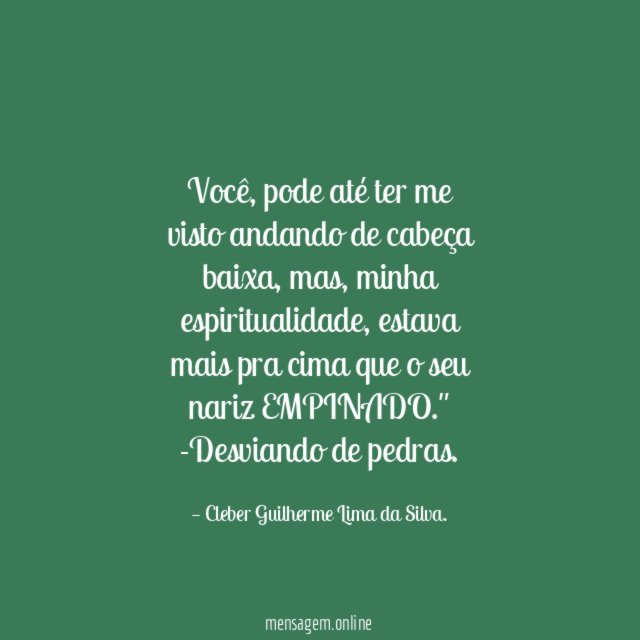 Você