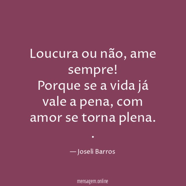 Loucura ou não