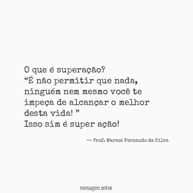 O que é superação