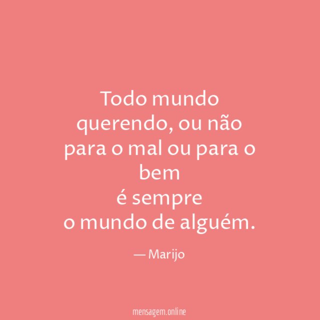 Todo mundo querendo