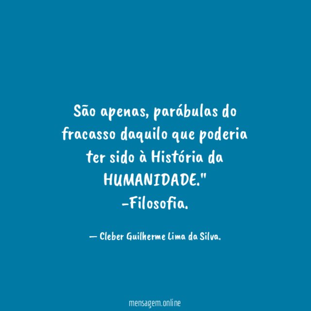 São apenas