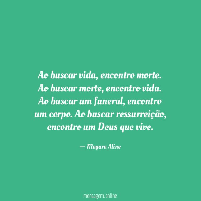 Ao buscar vida
