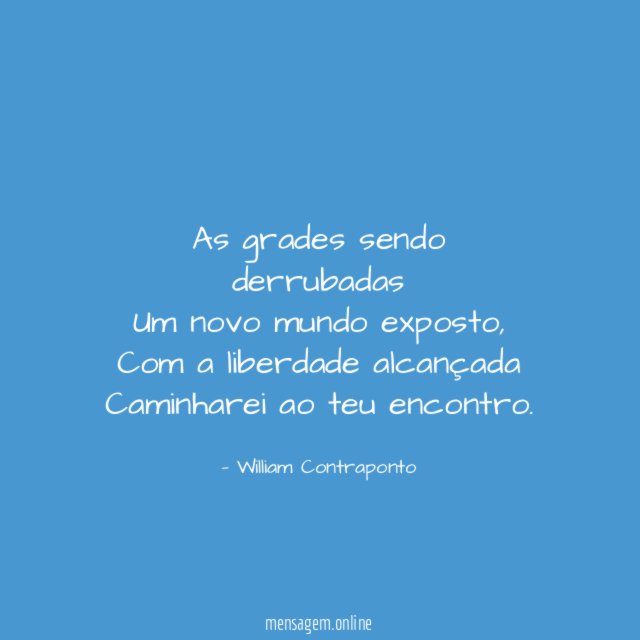 As grades sendo derrubadas Um novo mundo exposto