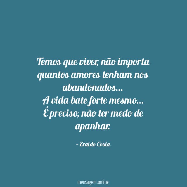 Temos que viver